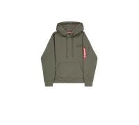 Alpha Industries Backprint Hoodie for Men Size S - dark olive