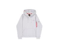 Alpha Industries Backprint Hoodie for Men Size S - pastel grey