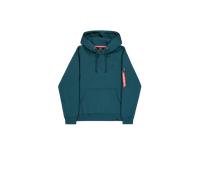 Alpha Industries Backprint Hoodie for Men Size XL - deep petrol