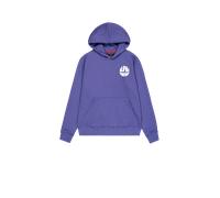 Alpha Industries Backprint Logo Hoodie for Men Size M - night purple