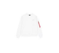 Alpha Industries Back Print Sweatshirt White L Men