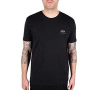 Alpha Industries Backprint T Camo Print T-Shirt for Men, Black/Woodland, XS