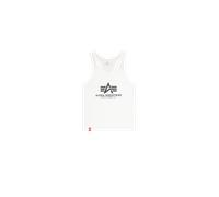 Alpha Industries Basic BB Big Logo Tank Tanks for Men Size 2XL - white
