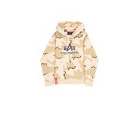 Alpha Industries Basic Big Logo Camo Hoodie for Men Size M -