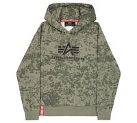 Hooded sweatshirt Alpha Industries Basic Big Logo Camo Vert L