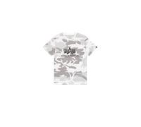 Alpha Industries Basic Big Logo Camo T-Shirt for Men Size L - white camo