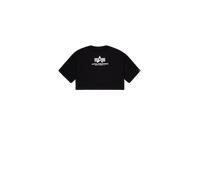 Alpha Industries Basic Big Logo Cropped PP T-Shirt Women for Women Size S - black