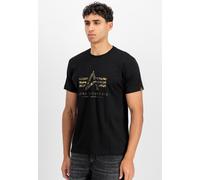 Alpha Industries - Basic Big Logo Effect Print Black - T-Shirt - black - XL - 100% Cotton XL