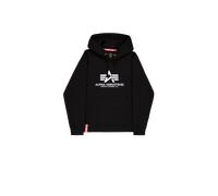 Alpha Industries Basic Big Logo Hoodie for Men Size 2XL - black