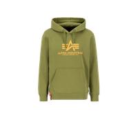 Alpha Industries Basic Big Logo Hoodie for Men Size 2XL - moss green