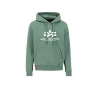 Alpha Industries Basic Big Logo Hoodie for Men Size 2XS - ivy green