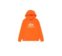 Alpha Industries Basic Big Logo Hoodie for Men Size M - boost orange