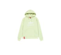 Alpha Industries Basic Big Logo Hoodie for Men Size XL - Arctic Lime