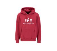Alpha Industries Basic Big Logo Hoodie for Men Size XS - rbf red