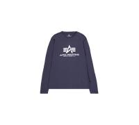 Alpha Industries Basic Big Logo Longsleeve for Men Size 2XL - navy