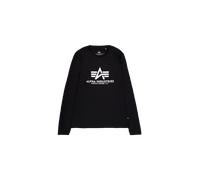Alpha Industries Basic Big Logo Longsleeve for Men Size 3XL - black