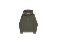Alpha Industries Basic Big Logo Mirror Leo Hoodie Women for Women Size M - dark olive