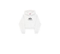 Alpha Industries Basic Big Logo Puff Print Hoodie Women for Women Size L - pastel grey melange