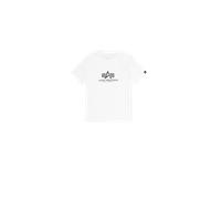 Alpha Industries Basic Big Logo Puff Print T-Shirt Women for Women white