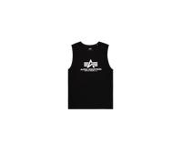Alpha Industries Basic Big Logo Puff Print Tank Tanks for Men Size S - black