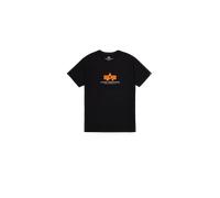 Alpha Industries Basic Big Logo Rubber T-Shirt for Men Size XL - black