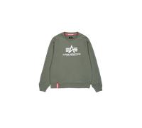 Alpha Industries Basic Big Logo Sweatshirt for Men Size 2XL - dark olive