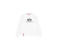 Alpha Industries Basic Big Logo Sweatshirt for Men Size 5XL - white