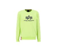 Alpha Industries Basic Big Logo Sweatshirt for Men Size S - hornet green