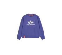 Alpha Industries Basic Big Logo Sweatshirt for Men Size S - night purple