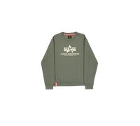 Alpha Industries Basic Big Logo Sweatshirt for Men Size XL - vintage green