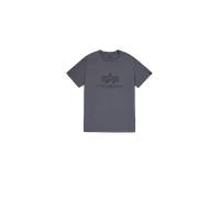 Alpha Industries Basic T-Shirt for Men, Greyblack/Black, XXL