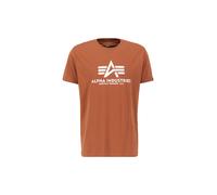 Alpha Industries Basic Big Logo T-Shirt for Men Size 2XL - hazel brown