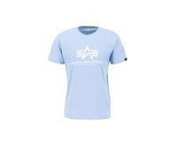 Alpha Industries Basic Big Logo T-Shirt for Men Size 2XL - light blue