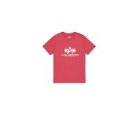 Alpha Industries Basic Big Logo T-Shirt for Men Size 2XL - rbf red