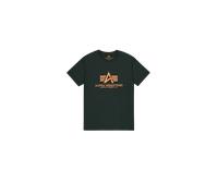Alpha Industries Basic Big Logo T-Shirt for Men Size L - dark petrol