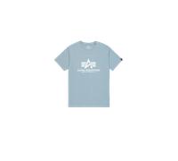 Alpha Industries Basic Big Logo T-Shirt for Men Size L - greyblue