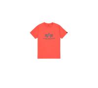 Alpha Industries Basic Big Logo T-Shirt for Men Size L - radiant red