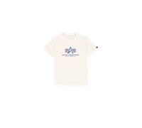 Alpha Industries Basic Big Logo T-Shirt for Men Size L - vint.white/night purple