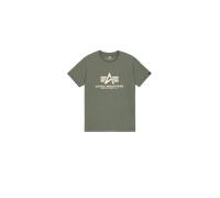 Alpha Industries Basic Big Logo T-Shirt for Men Size L - vintage green