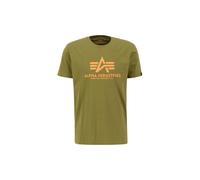 Alpha Industries Basic Big Logo T-Shirt for Men Size M - moss green