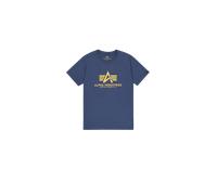 Alpha Industries Basic Big Logo T-Shirt for Men Size M - new navy