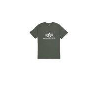 Alpha Industries Basic Big Logo T-Shirt for Men Size S - dark olive