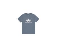 Alpha Industries Basic Big Logo T-Shirt for Men Size S - denim blue