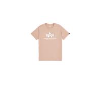 Alpha Industries Basic Big Logo T-Shirt for Men Size S - Dusty Coral