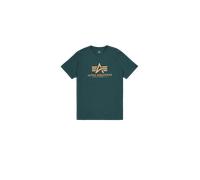 Alpha Industries Basic Big Logo T-Shirt for Men Size S - Force Green