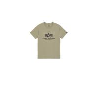 Alpha Industries Basic Big Logo T-Shirt for Men Size S - olive