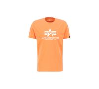 Alpha Industries Basic Big Logo T-Shirt for Men Size S - tangerine