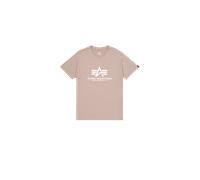 Alpha Industries Basic Big Logo T-Shirt for Men Size S - vintage sand