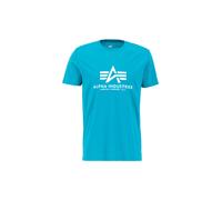 Alpha Industries Basic Big Logo T-Shirt for Men Size XL - blue lagoon