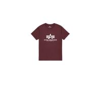 Alpha Industries Basic Big Logo T-Shirt for Men Size XL - deep maroon